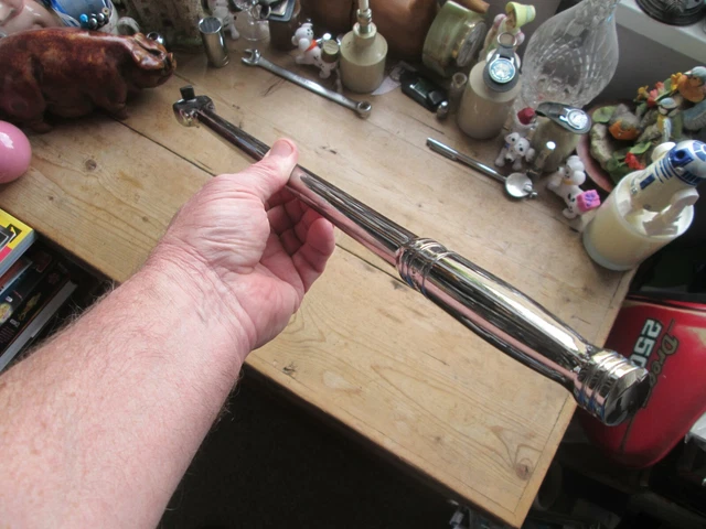 New Snap-On 1/2" Ratchet extra long SLL 80A Made in USA- Heavy duty chrome