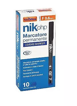 Marcatore A Penna Ohp F 0.6Mm Nero 20Nik148/1 (10 Pz)