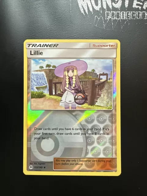 Pokemon Lillie Reverse Holo S&M Base Set 122/149