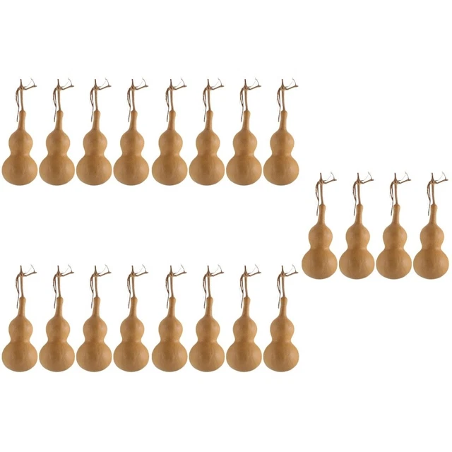 4 piezas Piel blanca prensada calabaza de cintura modelo calabaza botella de calabaza niño
