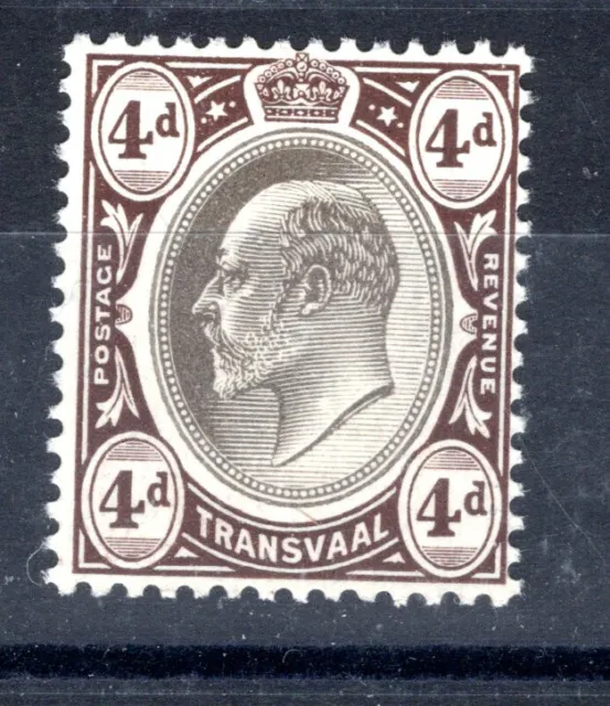 South Africa Transvaal 1904 sg 265 4d brown & blk, UM