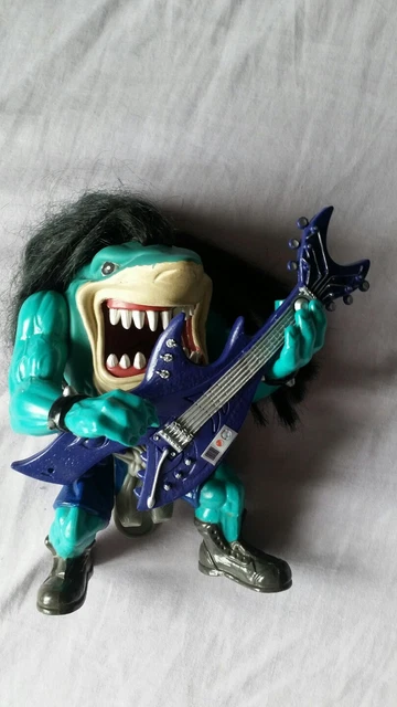 STREET SHARKS VINTAGE 90s Toy Rox Long Hair Rocker Shark
