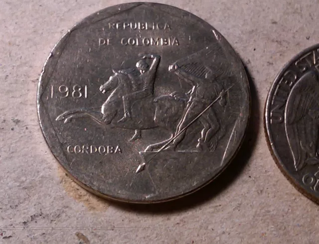 Colombia 10 Pesos 1981 San Andres Y Cordoba