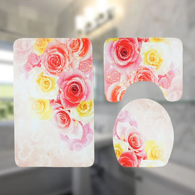 toilet floor mat set tapis de protection pour salle de bain antidérapante tapis