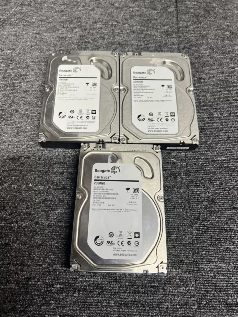 2tb 3.5 SATA Hard Drives. Tested And Formatted