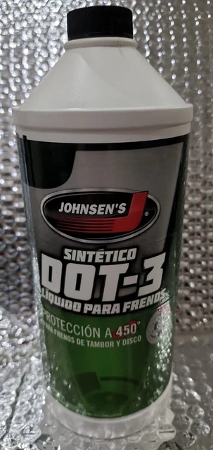 JOHNSEN'S SYNTHETIC DOT-3 BRAKE FLUID 32 fl. oz.