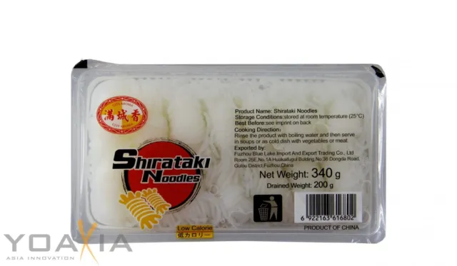 Confezione da 20 pasta konjak aroma città shirataki nodi (20x 200 g ATG) LOW CARB #4KV