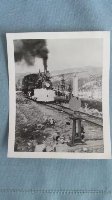 1900's Argentine Central Ry Shay Locomotive No. 4 With Snow Plow-Silver Plume