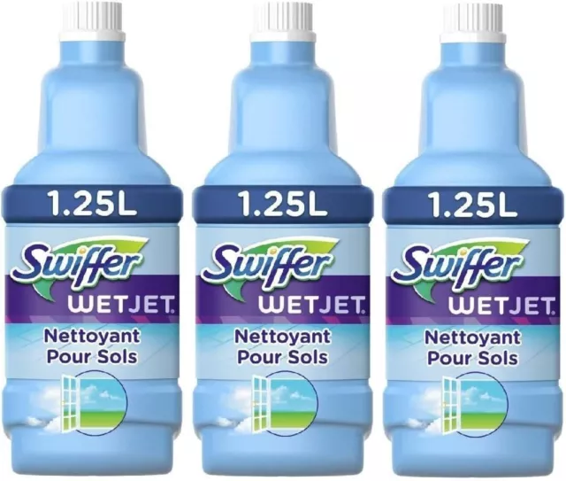 Pack éco x3 Swiffer Liquide Nettoyant pour sols Recharge de 1,25L - Lot De 3 -