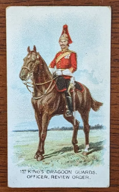 1912 Wills Cigarette Card Types of British Army #6 1st Kings Dragoon Guards.