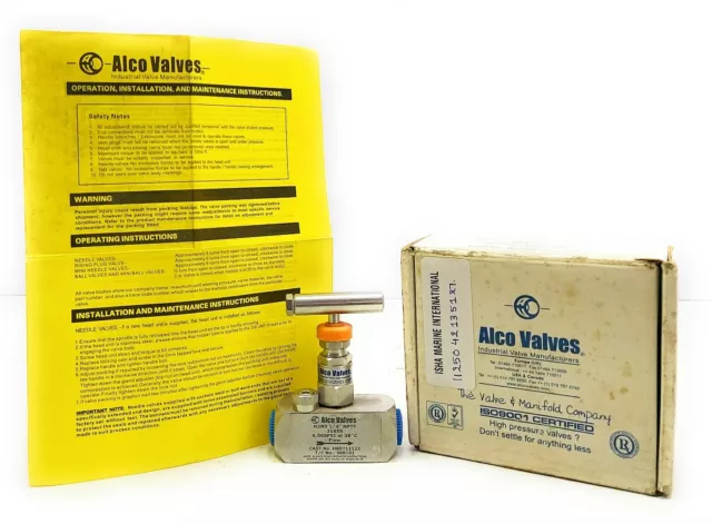 Alco Valves N2NS 1/4 Vanne Aiguille HB0711122