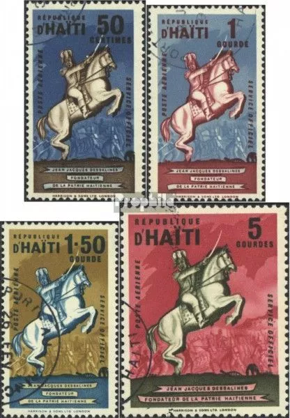 Haití d6-d9 (edición completa) usado 1962 sello de franqueo oficial: dessalines