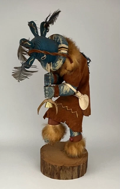 Native American Wood Kokopelli. 15”H x 5” W
