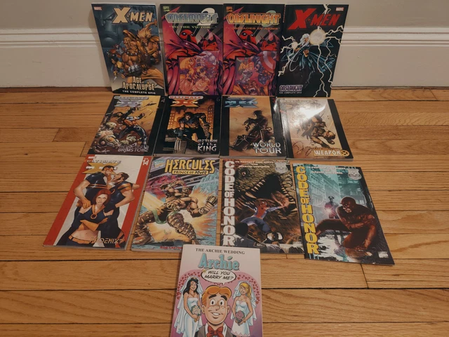 Marvel 12 TPB Lot X-Men, Avengers, Onslaught, Iron Man