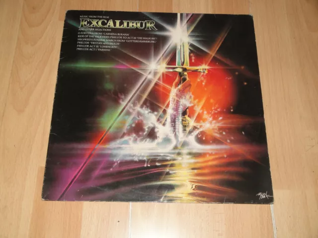 Excalibur Music From The Film Soundtrack Lp De Vinilo Vinyl En Buen Estado