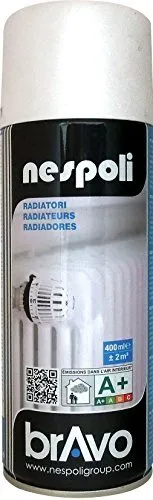 NESPOLI Aérosol spécial radiateur blanc brillant 400 ml