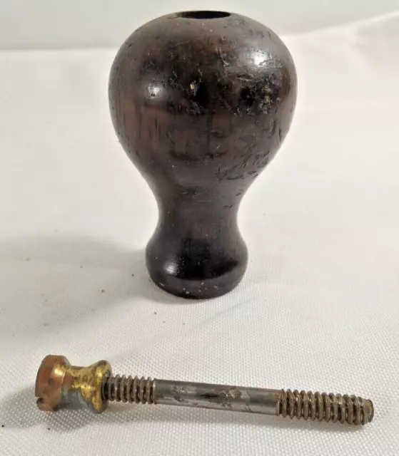VTG  Stanley Bailey Plane No.3 Wooden Knob Handle & Screw Only Replacement Part