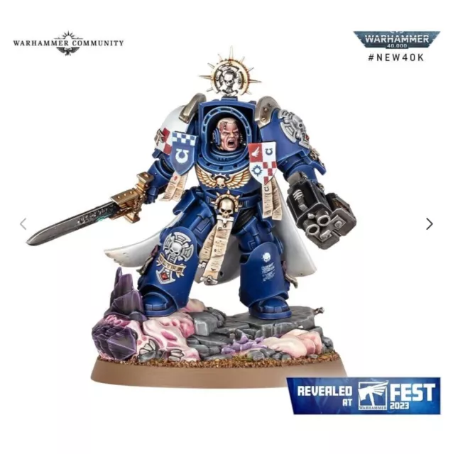 Space Marine Captain in Terminator Armour - Warhammer 40K - Free Au Postage