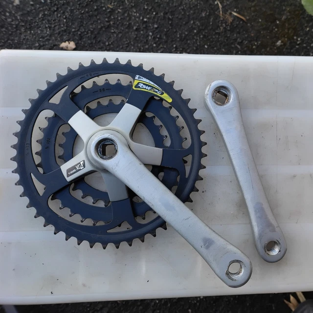 Pédalier Triple SR Sakae XCT VTT Rétro 28/38/48 Dents – Manivelles 170 Mm