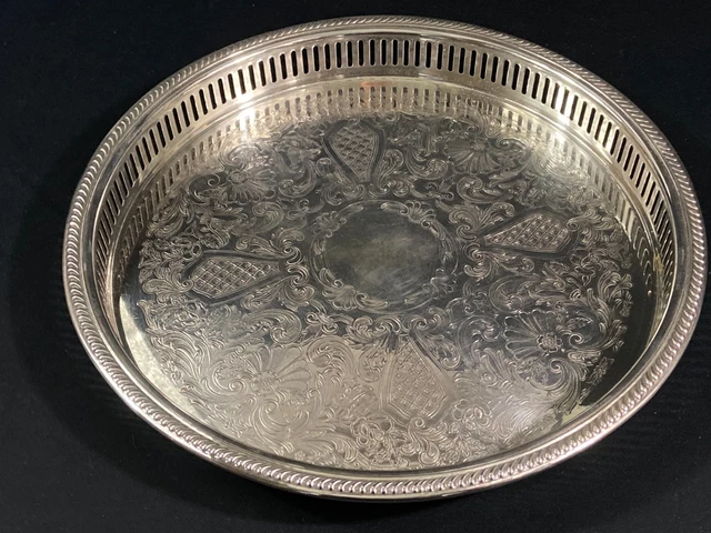 Plat De Service Argenté 3 Raviers – 30 Cm, Métal Argenté, Occasion
