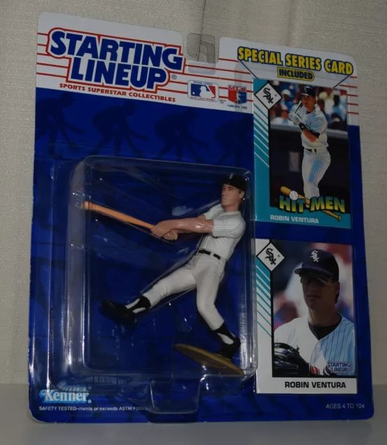 1993 Starting Lineup 68030 - Robin Ventura⭐Chicago White Sox 2- Mlb Slu 2 Cards