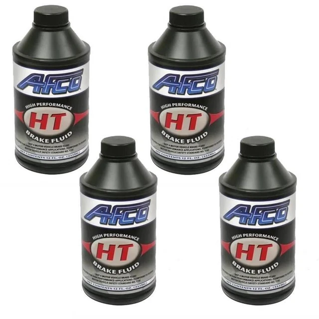 AFCO 6691901 High Performance HT Brake Fluid, 12 oz. 4 Pack