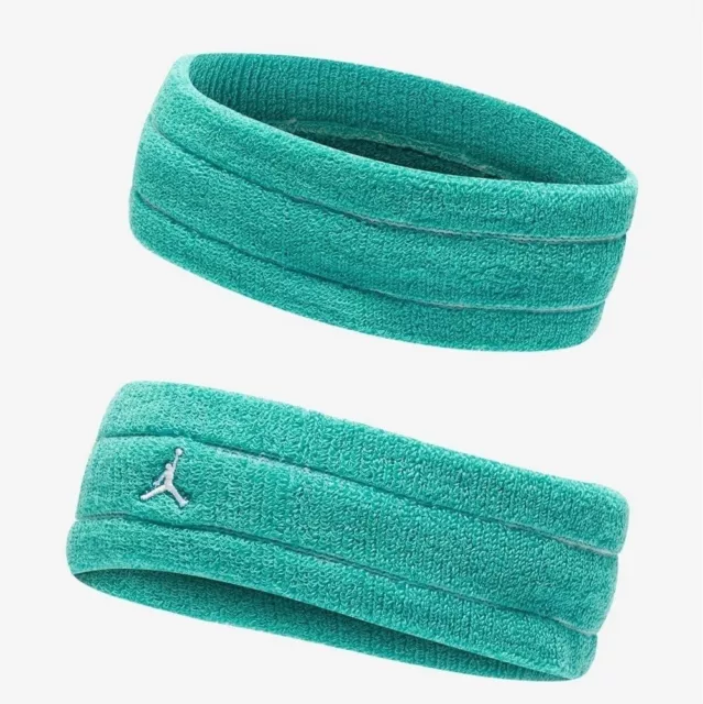 Nike Air Jordan Dri-Fit Jumpman Terry Sweatband Headband Washed Teal Mint Green