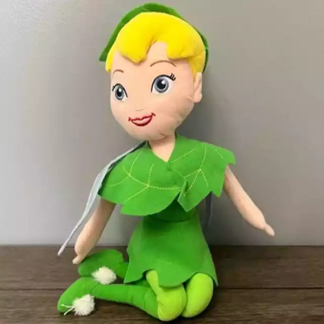 Disney’s Fairies Peter Pan Tinkerbell Pixie Sitting Doll Plush
