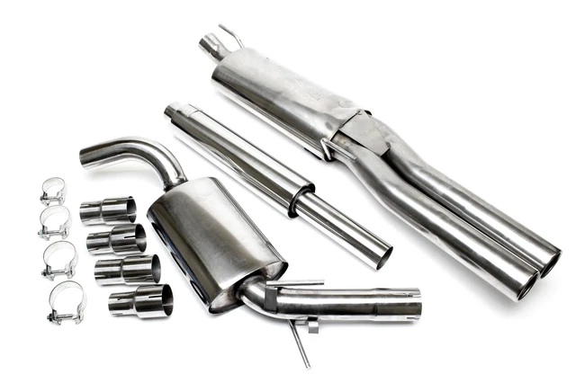 Sistema di scarico 2x76 mm, VW Golf III VARIANT 1HXO, VW Vento, senza Syncro