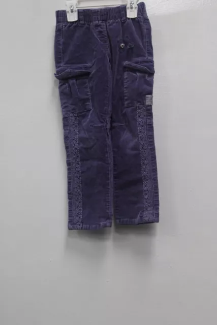 Naartjie Kids Girls Velour Pant, Purple, Size Medium - Pre-Owned  1011UEF9