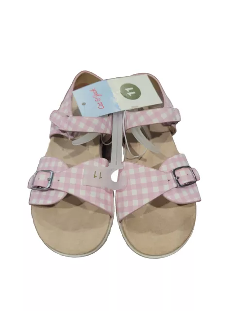 Girls Toddler Girls' Shaelyn Footbed Sandals - Cat & Jack Pink  Size 11