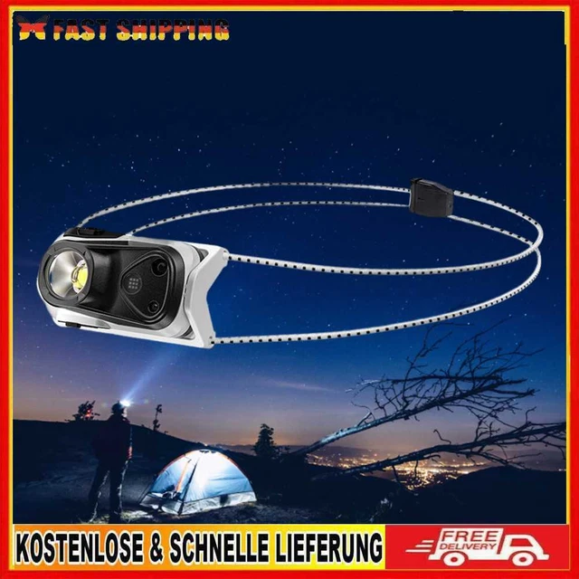 Wiederaufladbare Stirnlampe 4 Modi XPG-Stirnlampe für Notfälle im Freien (weiß)
