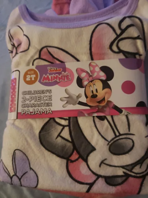 Disney Minnie Mouse Pajamas Toddler Sz 2t