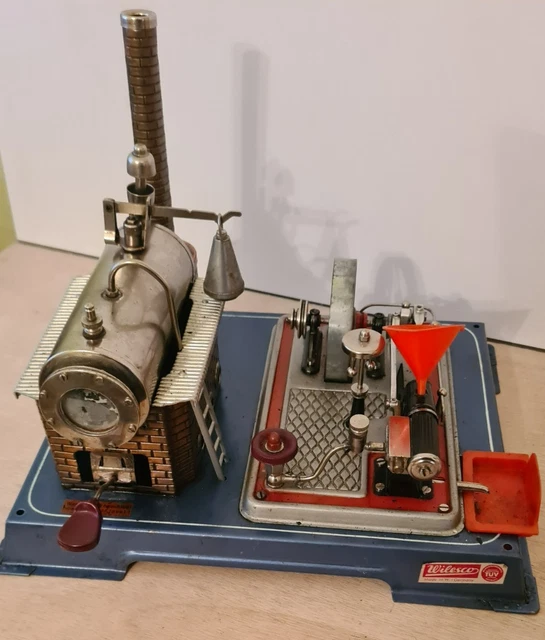 Machine à Vapeur Jouet Ancienne MG En Cuivre - Fonctionnelle - Occasion