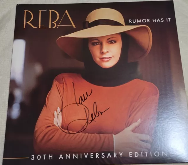 Reba McEntire "Rumor Has It" signed album vinyl record JSA certified autograph
