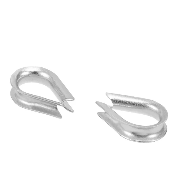20 Pcs M3 Stainless Steel 3/32"-1/8" Wire Rope Cable Thimbles Rigging