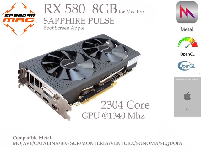 AMD Radeon Rx 570 8GB GIGABYTE (Bootscreen) für Mac Pro 4.1/5.1 rx580