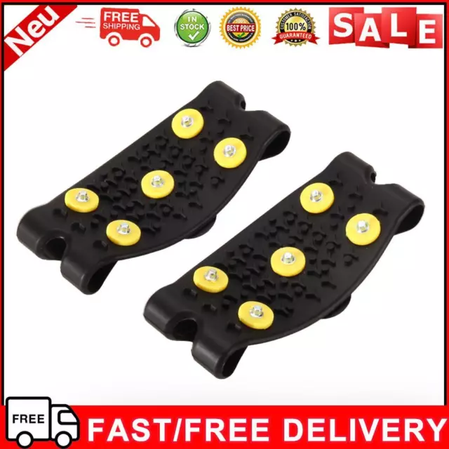 1Pair Shoe Cover Anti Slip 5-Stud Shoes Cleats Shoes Accessories for Ice Fishing