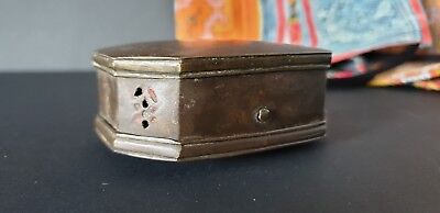 Old Northern India Brass Make-up Container / Box …beautiful collection item