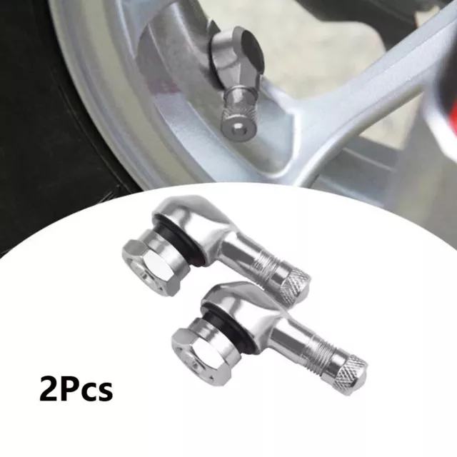 Pack de 2 extensions de tige de soupape moto chrome 90 degrés pour jantes de ro