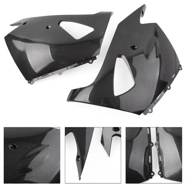 2x Carbon Fiber Lower Bottom Oil Belly Pan Fairing For Kawasaki ZX-14R 2006-2020