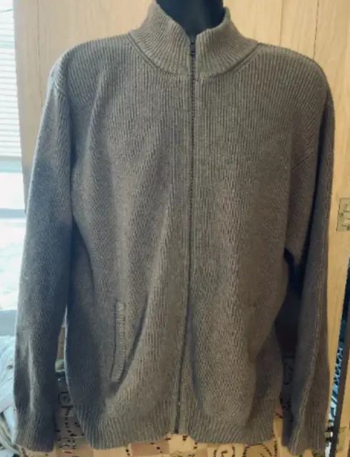 ll Bean sweater large mens knit turtleneck long sleeve thick sweatshirt vintage