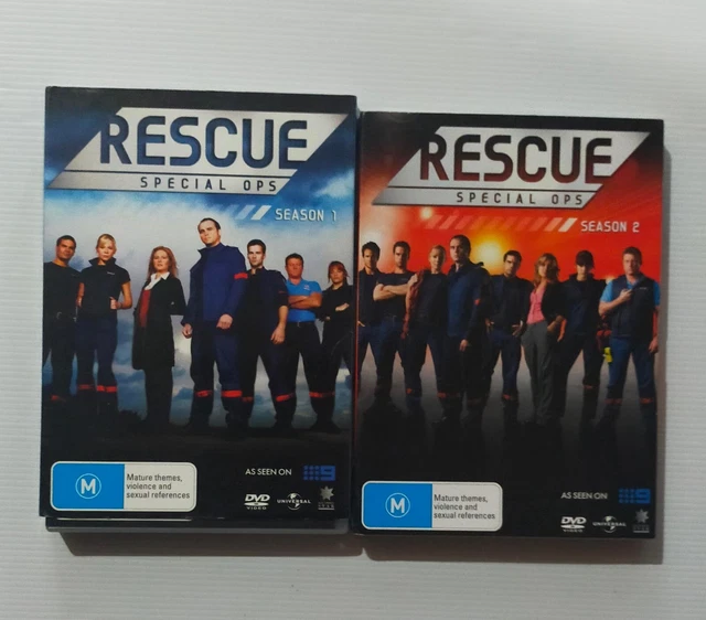 RESCUE SPECIAL OPS Season 1 & 2 DVD Region 2/4 Peter Phelps, Les Hill