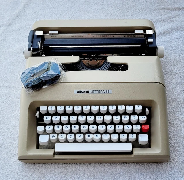 Macchina Da Scrivere Manuale Vintage ZYJIX - Portatile Con Nastro Rosso/Nero, 30x30x10cm - Foto 4