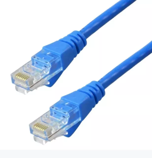 1m -CAT6 Ethernet Cable Network LAN Cord Patch Data Internet Lead RJ45