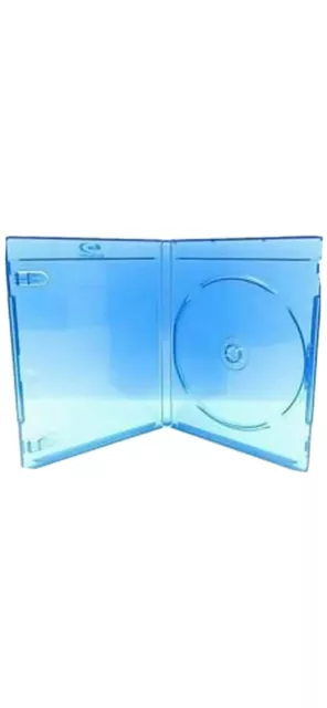 1 x Single BLUE Slim Blu ray Case 11mm Spine New Empty Replacement Disk Cover