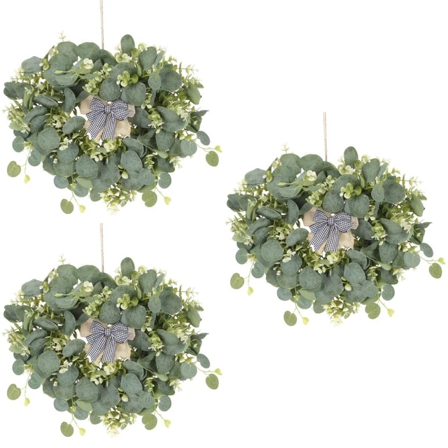 3x Decorative Unique Exquisite Simulation Wreath Decor for Home Decor