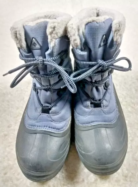 Columbia Cascadian Trinity Winter Snow Boots Lace Up Light Blue Women’s 8.5