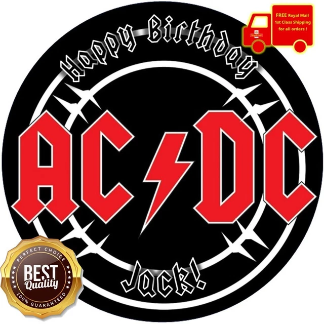 AC/DC ROCK BAND | Personalised Edible Cake Topper on Icing Sheet or ...
