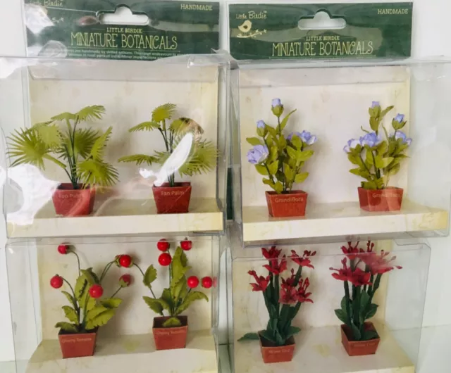 Acht Mini Pflanzen, super süß, 7 cm hoch